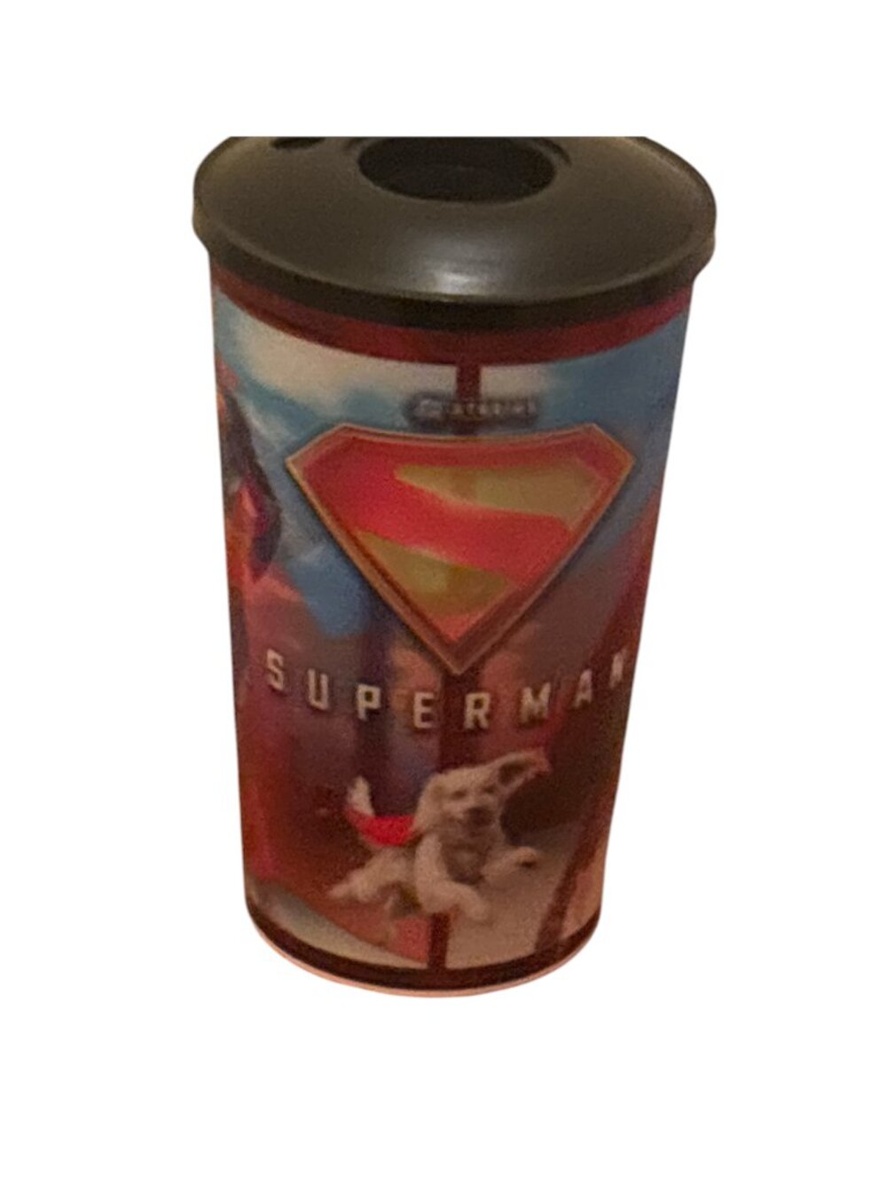 Superman Dog Tumbler Cup Souvenir Memorabilia